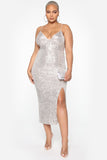 Stars Do Shine Sequin Dress - Silver