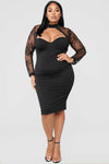 The Case of Lace Dress - Black