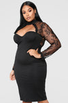 The Case of Lace Dress - Black