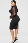 The Case of Lace Dress - Black
