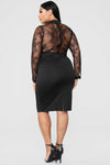 The Case of Lace Dress - Black