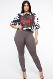Smooth Operator High Rise Legging - Charcoal