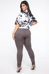 Smooth Operator High Rise Legging - Charcoal