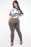 Smooth Operator High Rise Legging - Charcoal