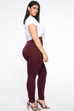 Smooth Operator High Rise Legging - Burgundy