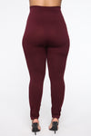 Smooth Operator High Rise Legging - Burgundy