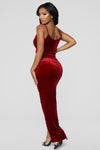 Velveteer Dress - Wine