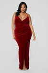 Velveteer Dress - Wine