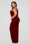 Velveteer Dress - Wine
