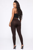 Smooth It Out High Rise Legging - Brown