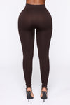 Smooth It Out High Rise Legging - Brown