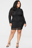 Paparazzi Ruched Dress - Black