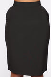 Chloe Pencil Skirt - Black