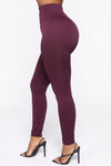 Smooth It Out High Rise Legging - Plum