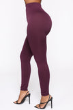 Smooth It Out High Rise Legging - Plum