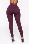 Smooth It Out High Rise Legging - Plum
