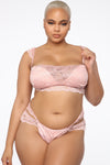 Lust For Me 2 Piece Lace Set - Rose