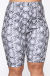 Never A Snake Biker Short - Grey