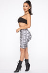 Never A Snake Biker Short - Grey