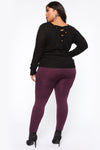 Smooth It Out High Rise Legging - Plum