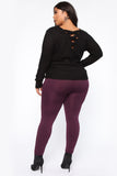 Smooth It Out High Rise Legging - Plum