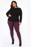 Smooth It Out High Rise Legging - Plum