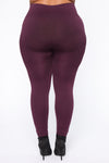 Smooth It Out High Rise Legging - Plum