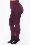 Smooth It Out High Rise Legging - Plum