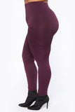 Smooth It Out High Rise Legging - Plum