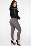 Curves Ahead High Rise Legging - Mocha
