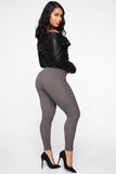 Curves Ahead High Rise Legging - Mocha