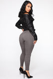 Curves Ahead High Rise Legging - Mocha