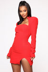 Decision Maker Mini Dress - Red