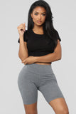 Brooke Biker Shorts - Grey