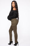 Call It Quits Cargo Pants - Olive
