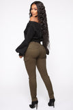 Call It Quits Cargo Pants - Olive