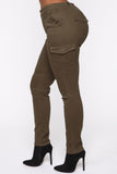 Call It Quits Cargo Pants - Olive