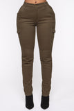 Call It Quits Cargo Pants - Olive