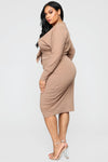 Never Too Soft Dress - Taupe