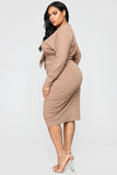 Never Too Soft Dress - Taupe