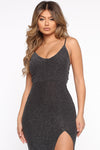 Always Glowing Maxi Dress - Black/Silver