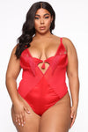 With No Regrets Fringe Teddy - Red