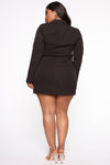 Away On Business Blazer Dress - Black