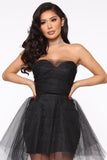 Need To Dance Mini Dress - Black