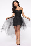 Need To Dance Mini Dress - Black