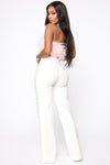 Lace By Lace Pants - White
