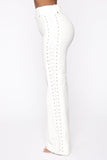 Lace By Lace Pants - White