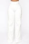 Lace By Lace Pants - White