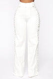 Lace By Lace Pants - White