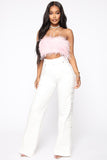 Lace By Lace Pants - White